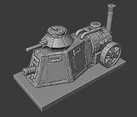 Warmaster Empire Steam Tank | 3d print model