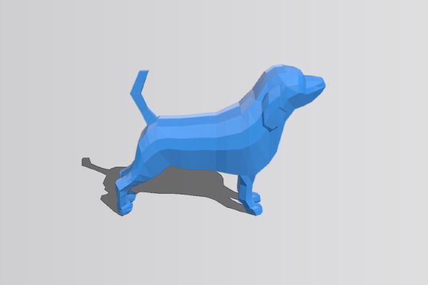 Beagle - Low Poly | 3d print model