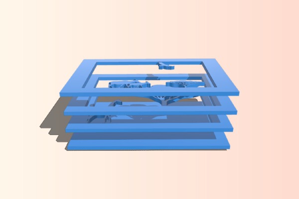 Tunnel book – Africa | 3d print model