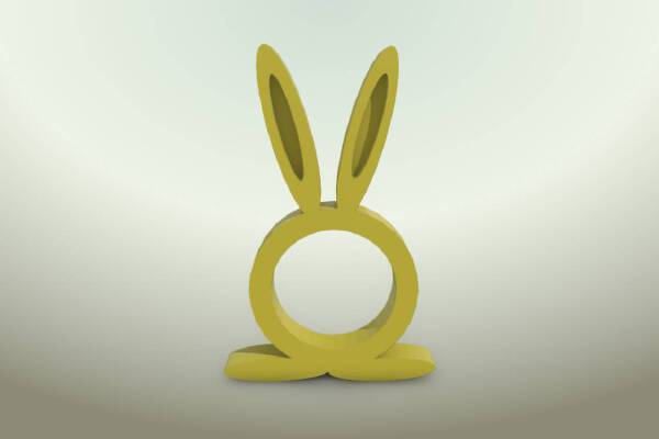 Easter Bunny Napkin Ring | 3d print model