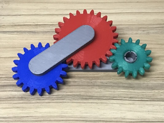 3 coupled gears | 3d print model