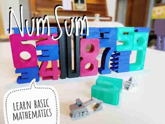 NumSum - stack numbers to learn mathematics | 3d print model