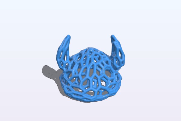 Voronoi Full Size Viking Helmet | 3d print model