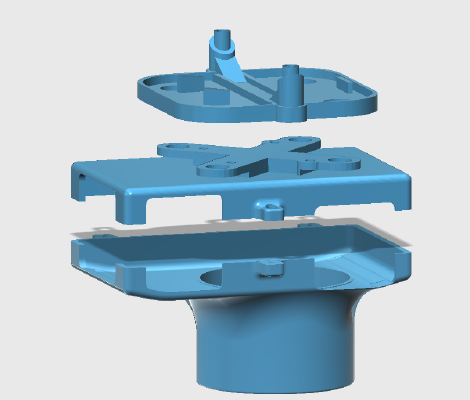 3DR IRIS + S100 Mapping Mount | 3d print model