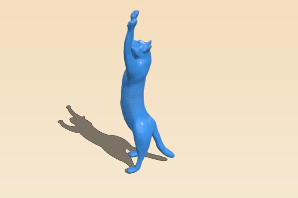 hug me_spring cat | 3d print model