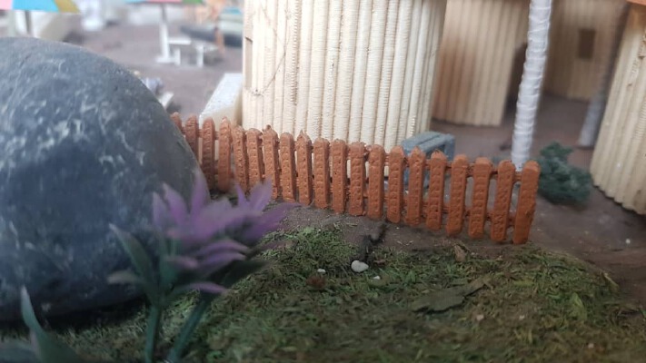 1_87 Picket Fence B (3 sizes) | 3d print model
