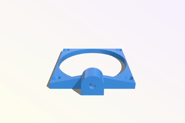80mm Fan mount for Tripod mount | 3d print model