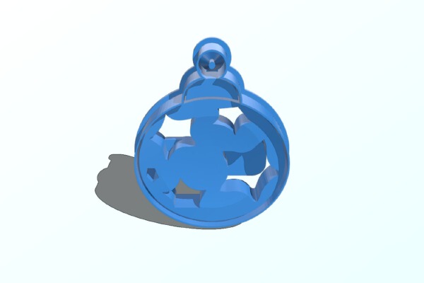 Christmas Ball Ornament Cookie Cutter | 3d print model