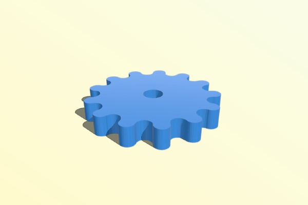 Round toothed gears | 3d print model