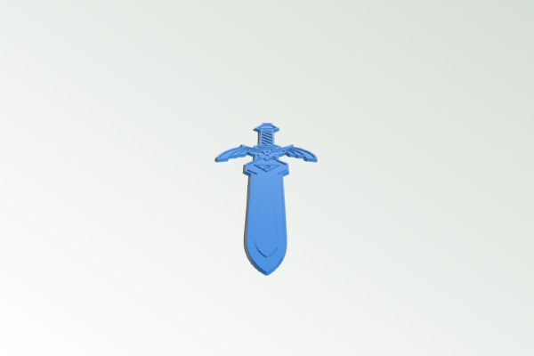 Legend of Zelda Master Sword Bookmark | 3d print model