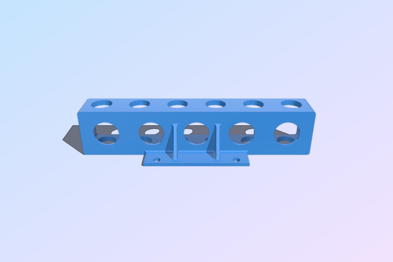 OSX10 _ SCX10 2S 2200mah Lower CG Battery Mount - Saddle Bags