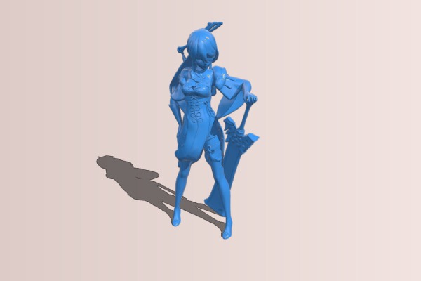Beidou genshin | 3d print model
