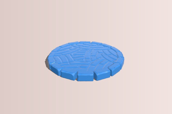 Tiled Stone Platform_ Base | 3d print model