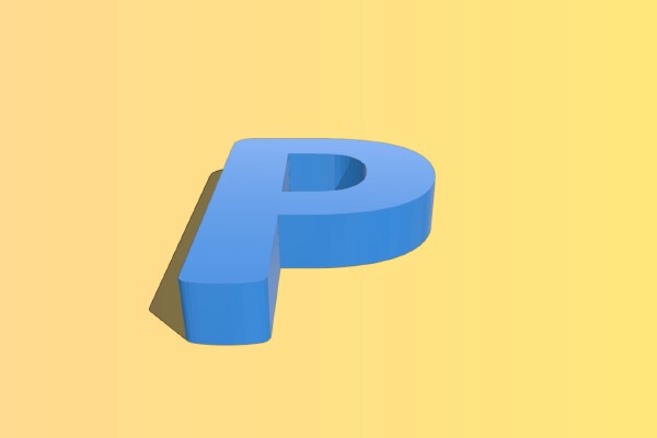 Alphabet (calibri bold) 18*3mm | 3d print model
