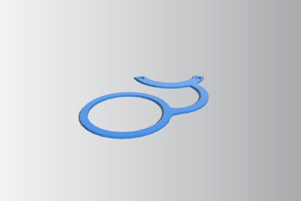 Gas cap strap | 3d print model