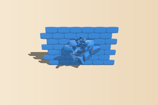 Zombie hand on a wall | 3d print model