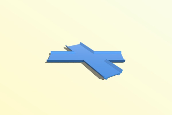 Criss Cross Track for hot wheels | 3d print model