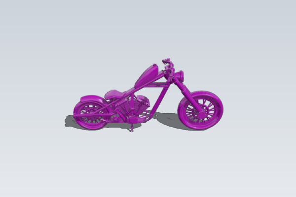 Harley motorbike | 3d print model