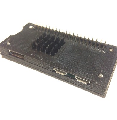 PI ZERO W CASE + GPIO + RADIATOR | 3d print model