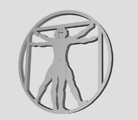 Da Vinci Vitruvian Man | 3d print model