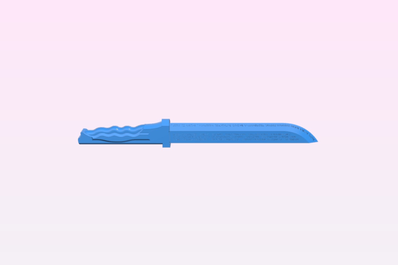 Hestia Knife with Hieroglyphics