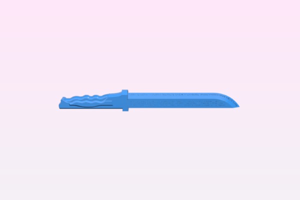 Hestia Knife with Hieroglyphics | 3d print model