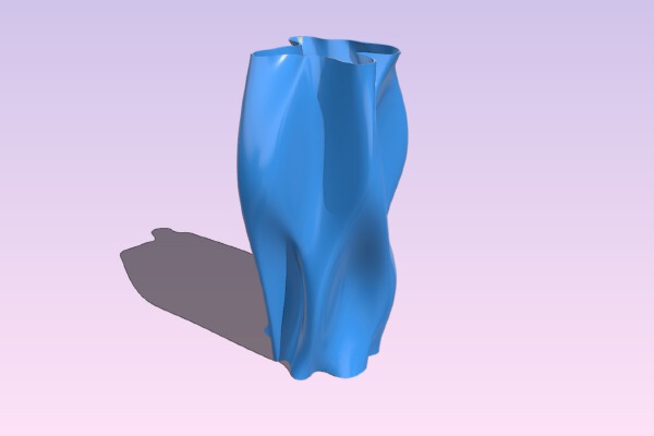 Curvilinear Vase | 3d print model
