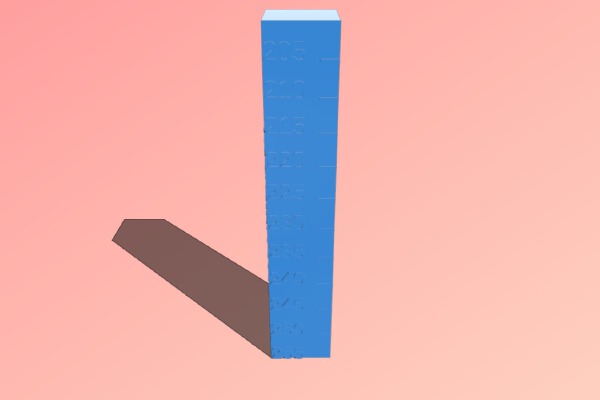 My Customized Temperature Calibration Tower hot bottom | 3d print model