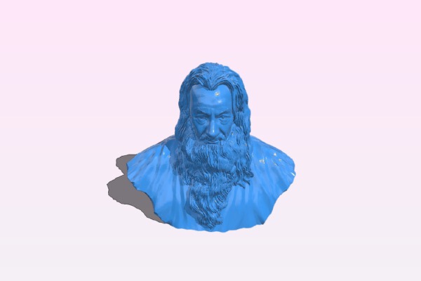 Gandalf Bust No Base | 3d print model