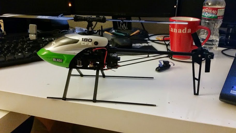 Blade 180 CFX Training Skids and Tail Fin