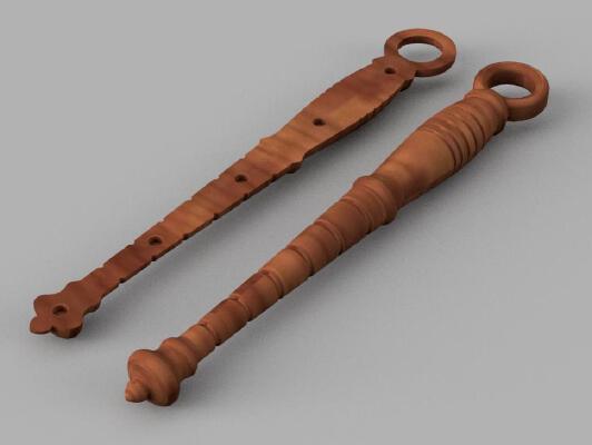 Ring (finger) distaff _ Spinnrocken oder Fingerkunkel | 3d print model