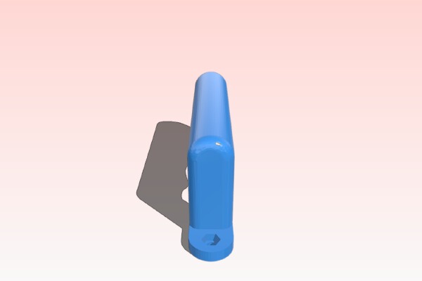 ergonomic handle M4 nut_bolt | 3d print model