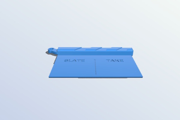 One Handed Mini-Clapper _ Slate | 3d print model