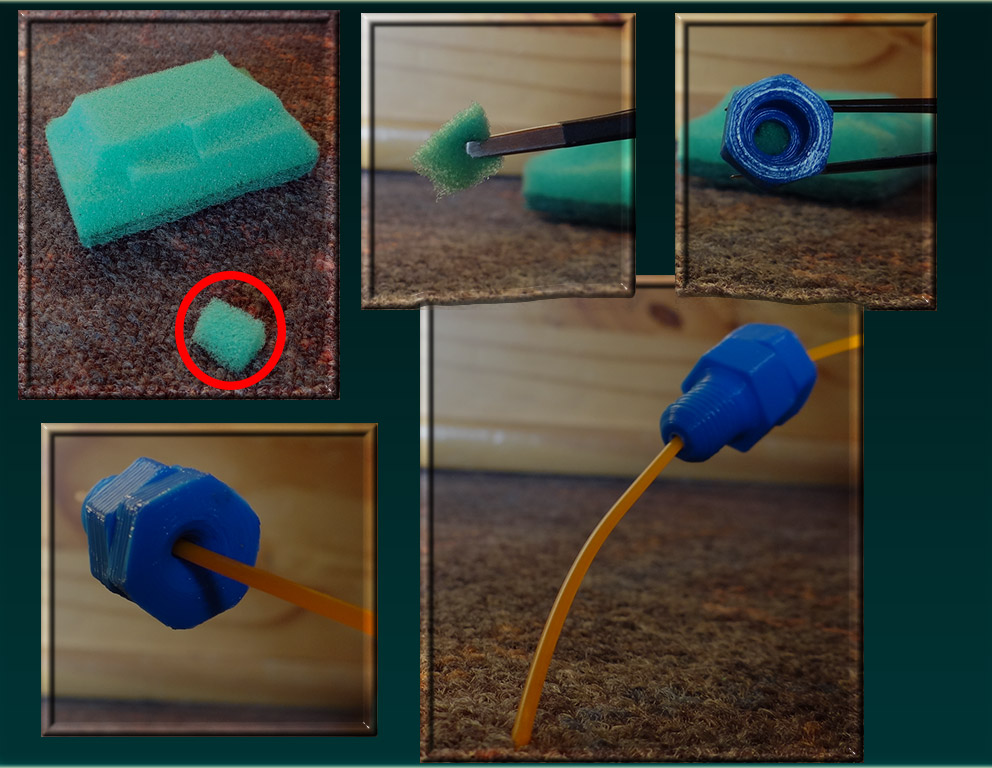 Filamentreinigungsschraube 3_8" (Filament Screw) für Prusa i3 Hephestos und ähnliche