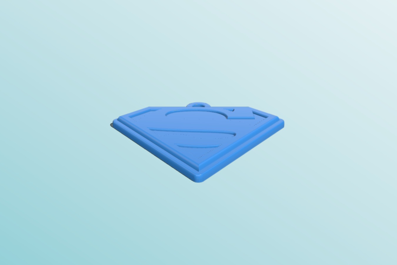 Superman_Supergirl Symbol key fob.