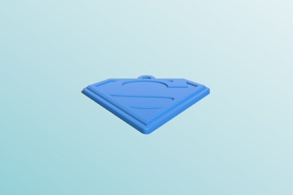 Superman_Supergirl Symbol key fob. | 3d print model