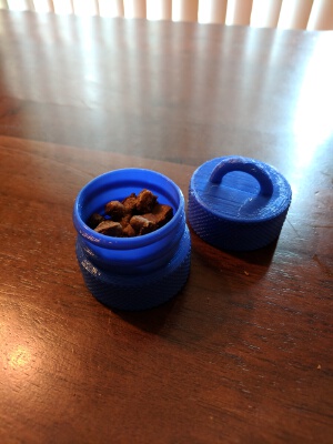 Threaded Container With Loop | 3d print model