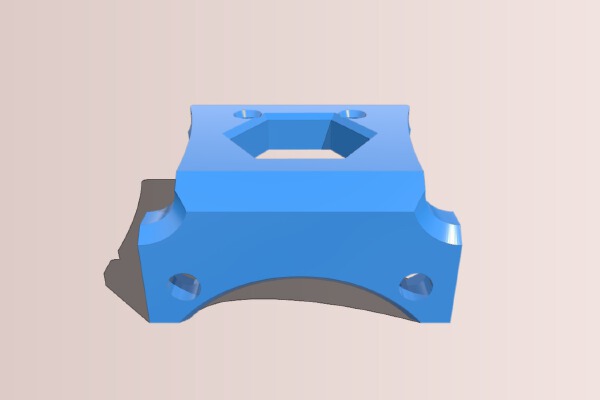 Klemco 40mm Fan Mount | 3d print model