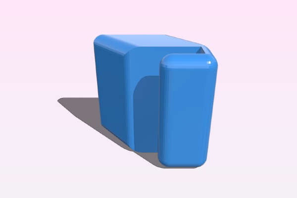 SD card holder for 5mm thick panel | 3d print model