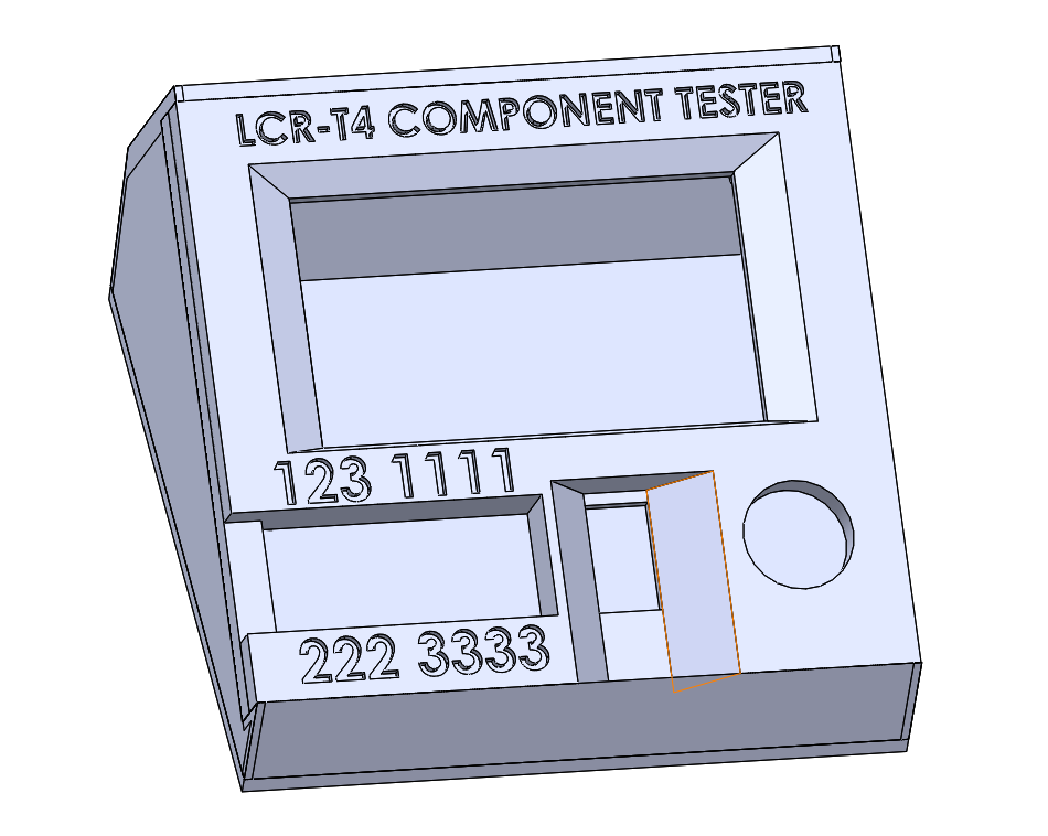 LCR-T4 ESR Meter Case Redesigned