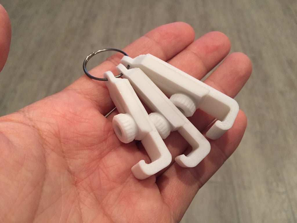 Keychain smartphone stand