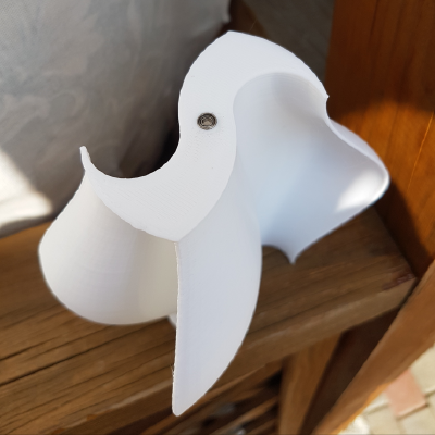 Ugrinsky Vertical Axis Wind Turbine VAWT | 3d print model