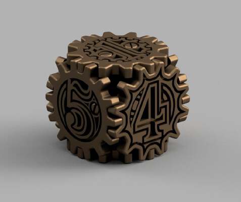 Steampunk Dice _ Dé style Steampunk | 3d print model