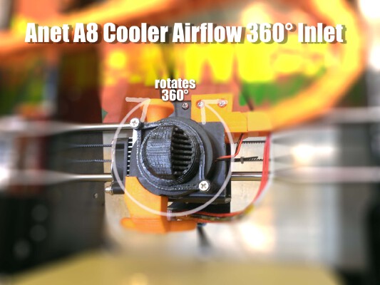 Anet A8 Airflow 360 Inlet | 3d print model