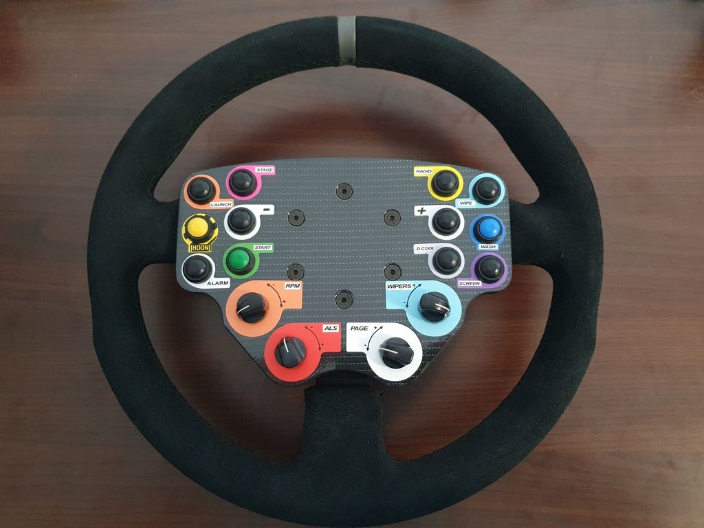 Ken Block's 2016 Ford Focus RS RX steering wheel