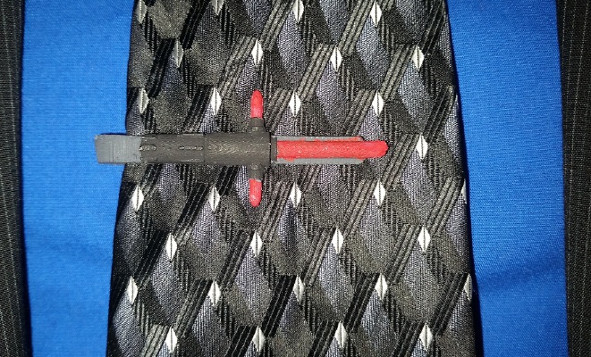 Star Wars Kylo Ren Tie Clasp _ Clip | 3d print model