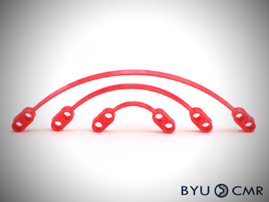 FlexLinks: Fixed-Fixed Beam - Quarter Circle (LEGO®-Compatible) | 3d print model