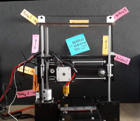OneUp TwoUp Z Axis upgrade for a perfectly horizontal X axis | 3d print model