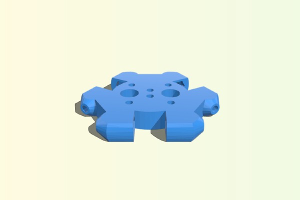 E3d chimera_Cyclops Kossel Effector | 3d print model