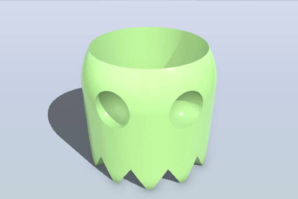 Pacman Ghost Planter | 3d print model